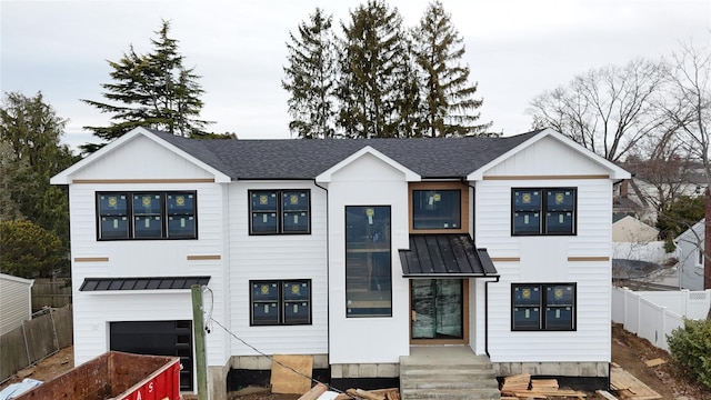 view of modern farmhouse