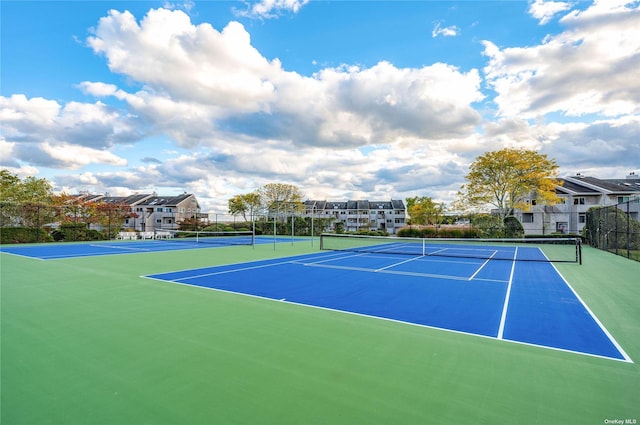 view of tennis court