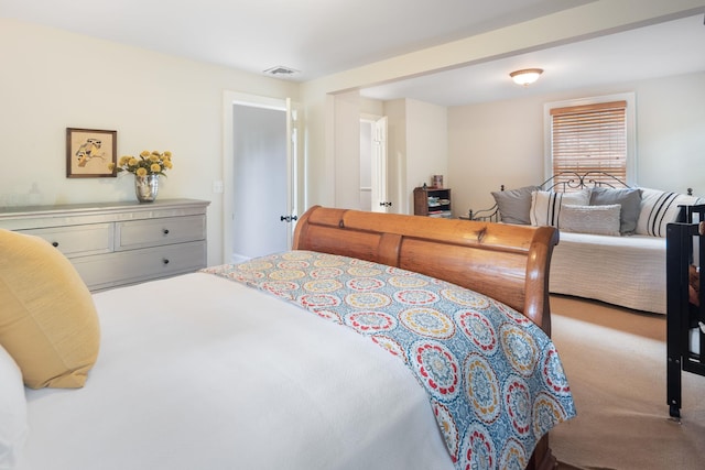 bedroom with carpet flooring