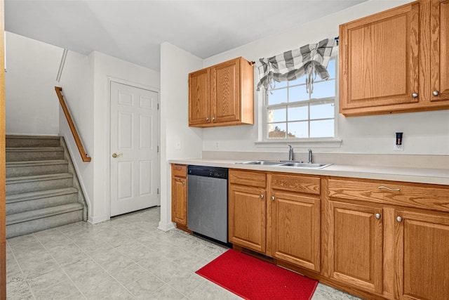 kitchen featuring dishwasher and sink