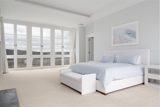 bedroom with carpet flooring