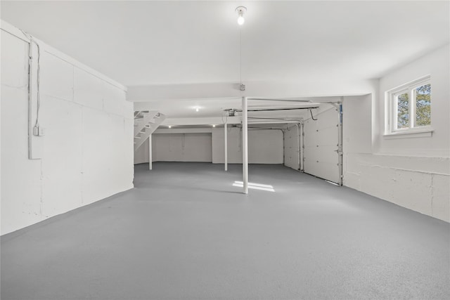 view of basement