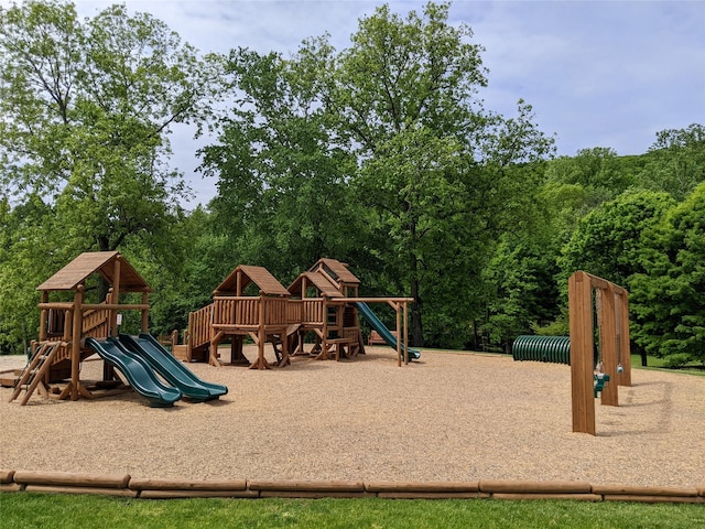 view of play area