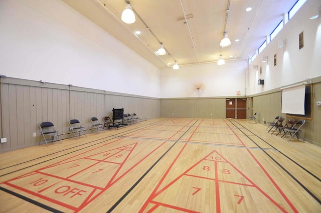 view of basketball court