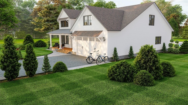 exterior space with a porch