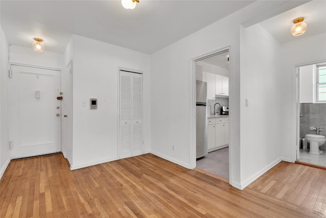 entryway featuring light hardwood / wood-style floors