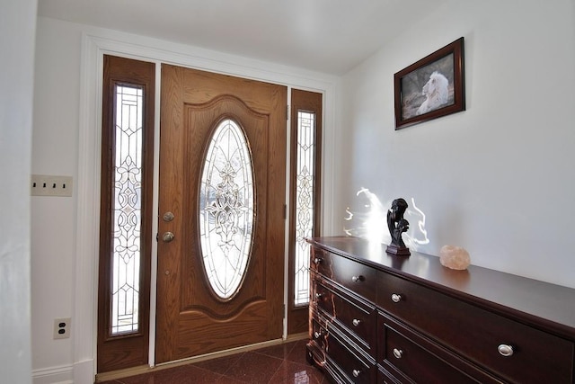 view of entrance foyer