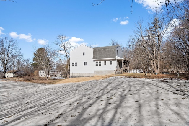 view of rear view of property