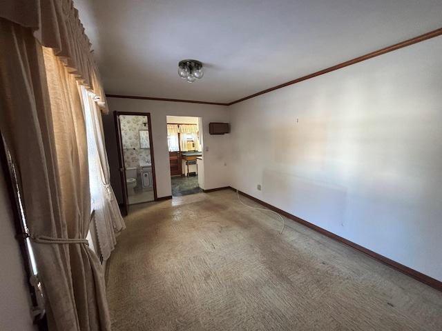 unfurnished room with radiator