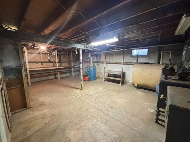 view of basement