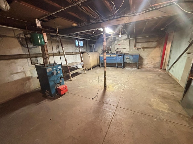 view of basement