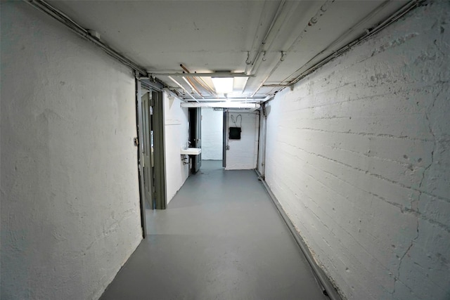 view of basement