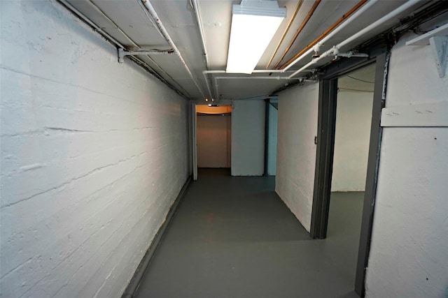 view of basement