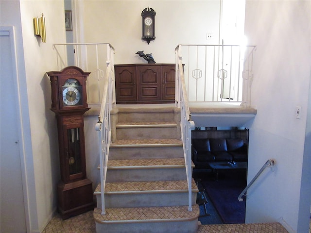 view of staircase