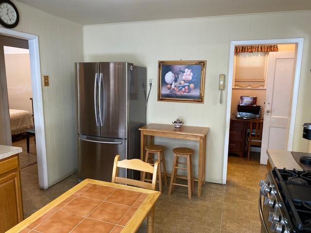 kitchen with appliances with stainless steel finishes