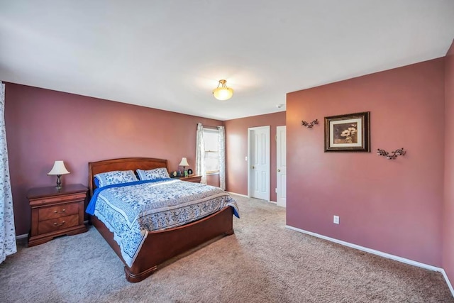 bedroom with carpet flooring