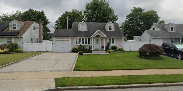 cape cod home with a front lawn