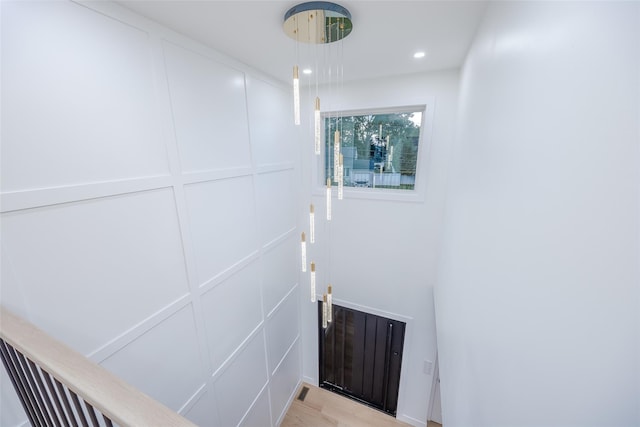 interior space featuring light hardwood / wood-style floors