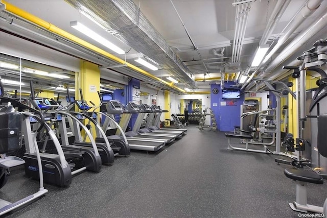 view of exercise room