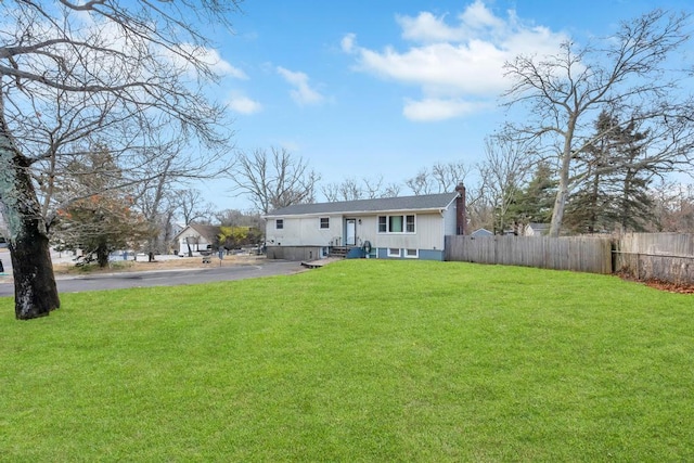 exterior space with a lawn