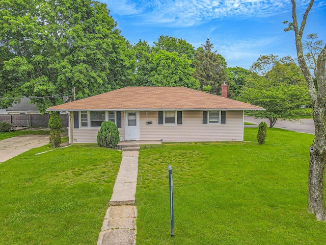 3 Radburn Ln, Port Jefferson Station, NY 11776 - view of front facade with a chimney and roof with shingles