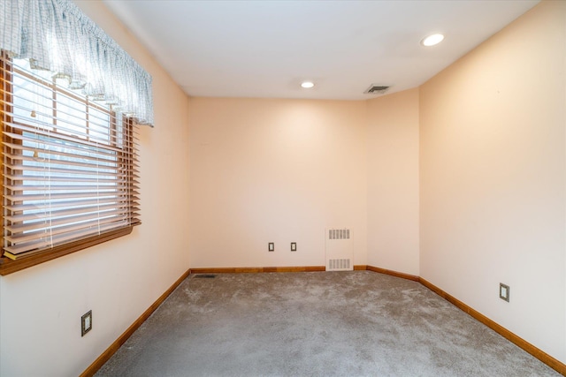 view of carpeted empty room