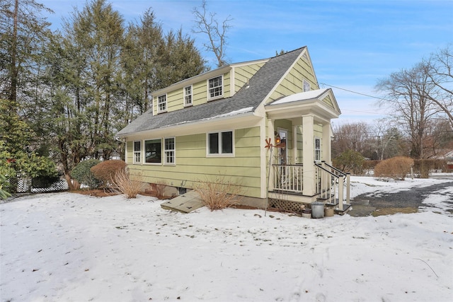 view of front of home