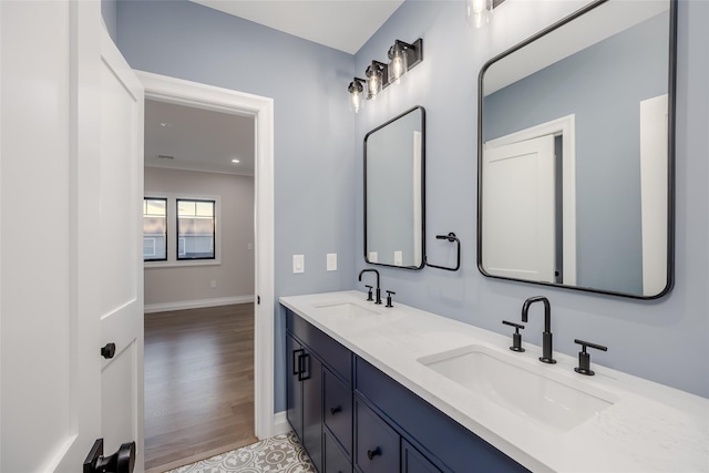 bathroom with vanity