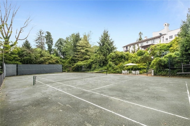 view of tennis court