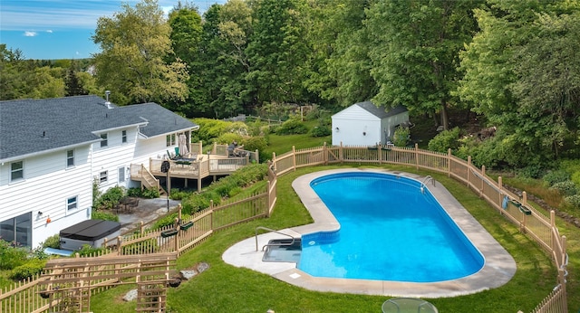94 S Quaker Hill Rd, Pawling, NY 12564 - view of pool featuring a wooden deck