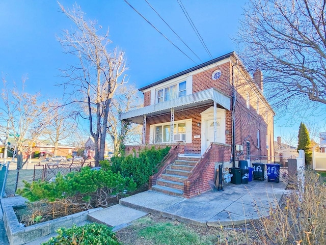 view of front of house featuring covered porch