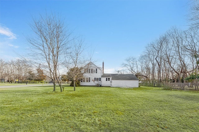 exterior space with a front lawn