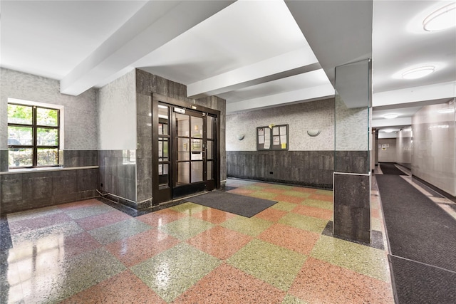 83-15 98th St Unit 6B, Woodhaven, NY 11421 - common area with a wainscoted wall