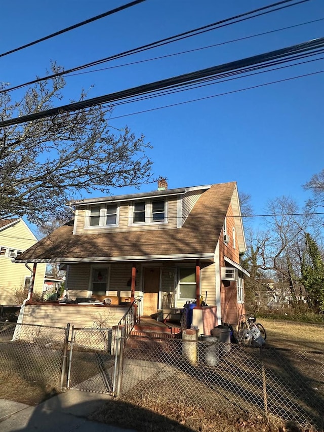 view of front facade with a porch