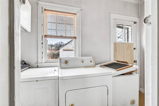 laundry room featuring independent washer and dryer