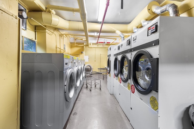 washroom with washer and clothes dryer