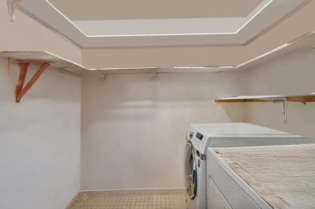 laundry room featuring washer and dryer