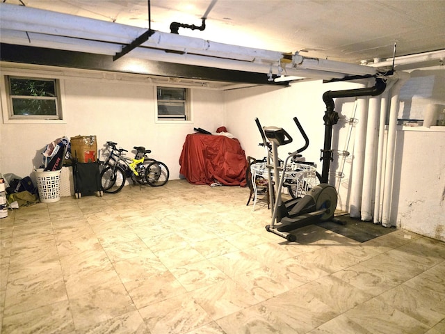 view of basement