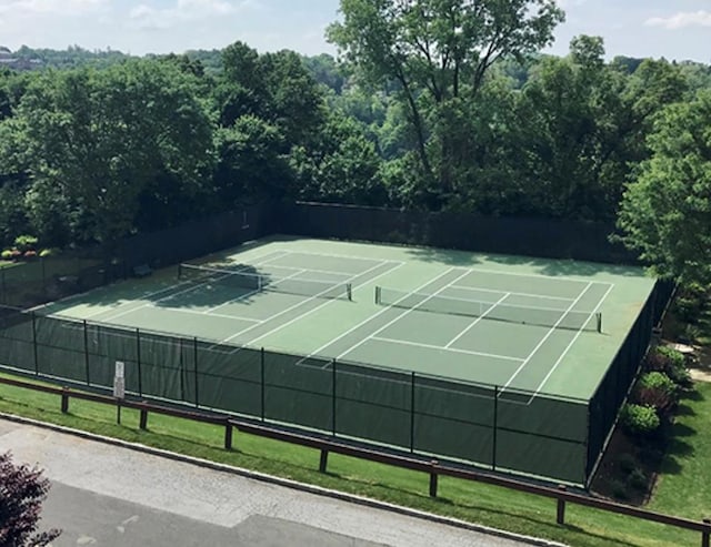 view of tennis court