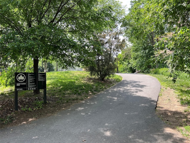 view of road