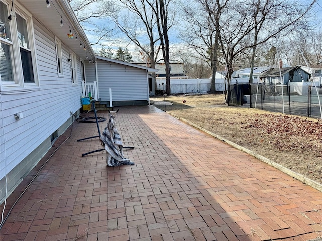 view of patio / terrace with fence