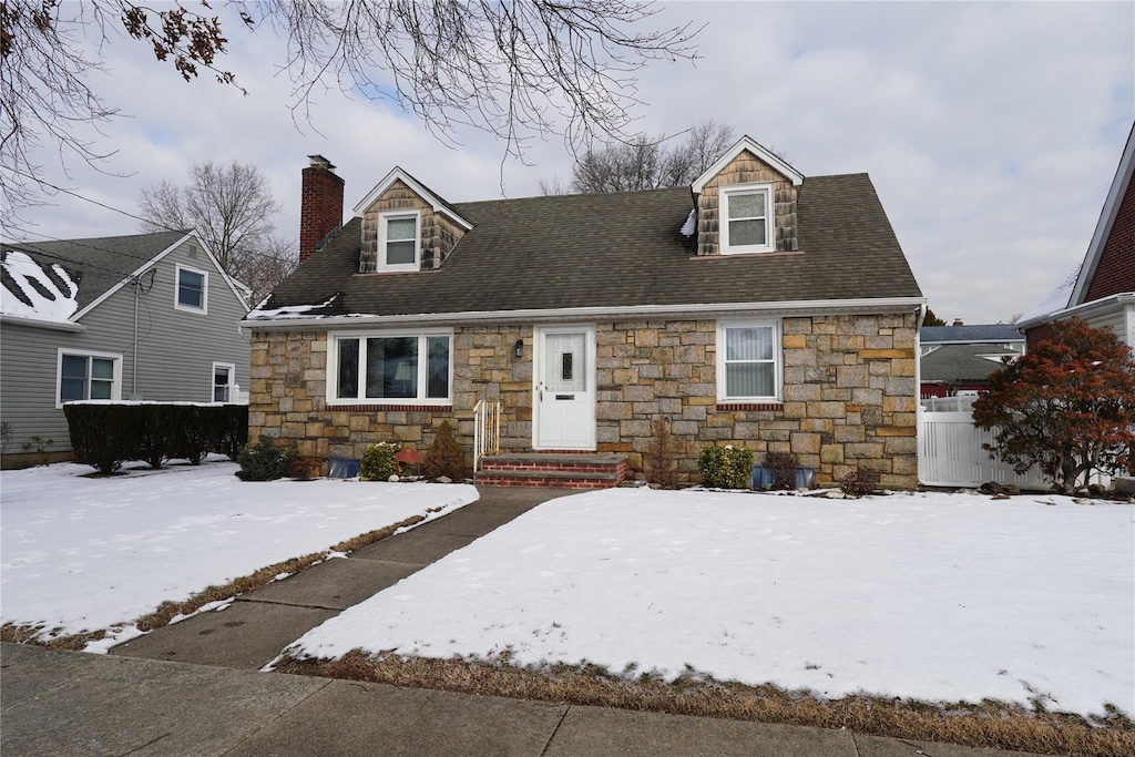 view of cape cod-style house