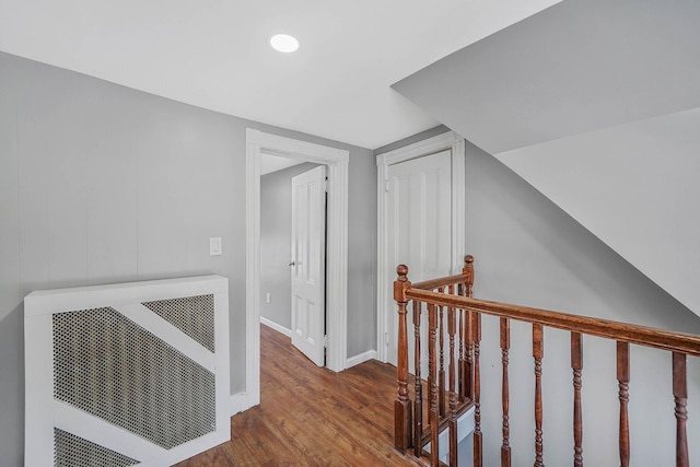 hall featuring hardwood / wood-style floors