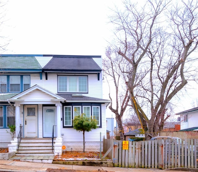 view of front of home