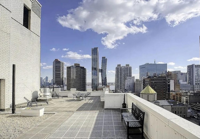 view of patio / terrace featuring a balcony