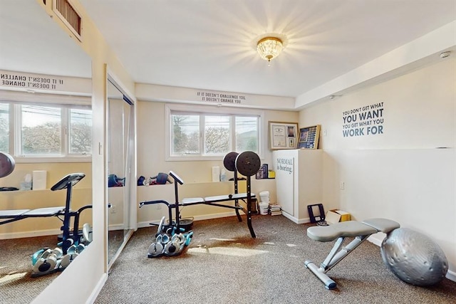 view of workout room