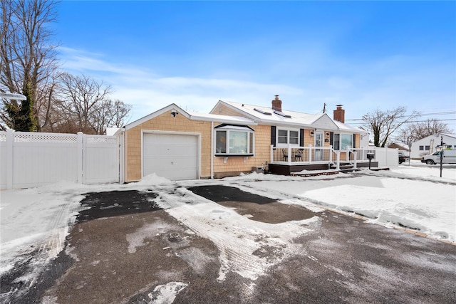 view of front of house featuring a garage