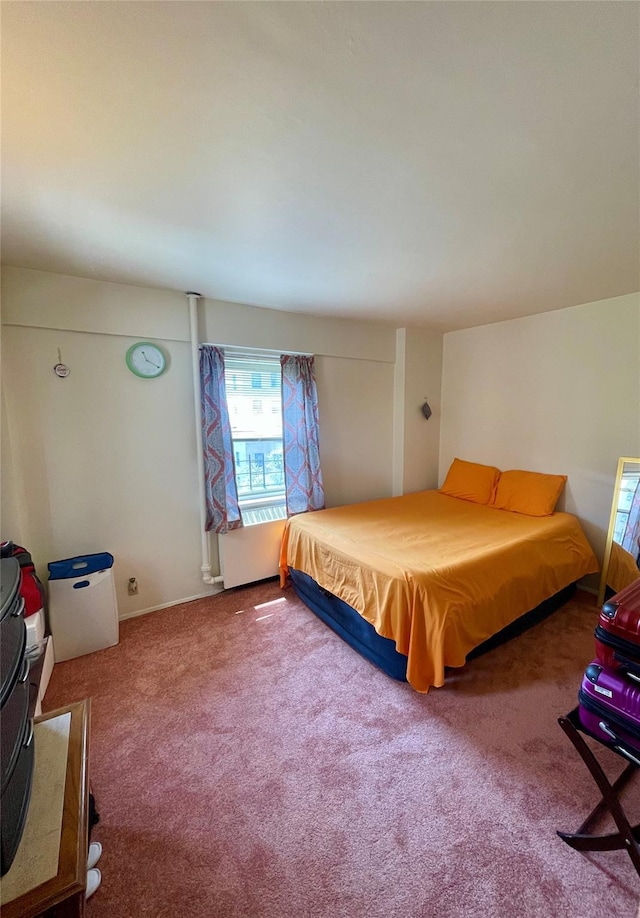 bedroom featuring carpet