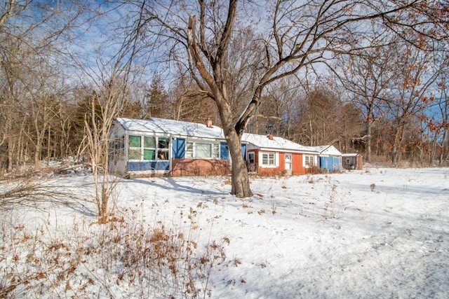 view of ranch-style home