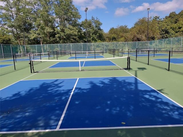 view of tennis court